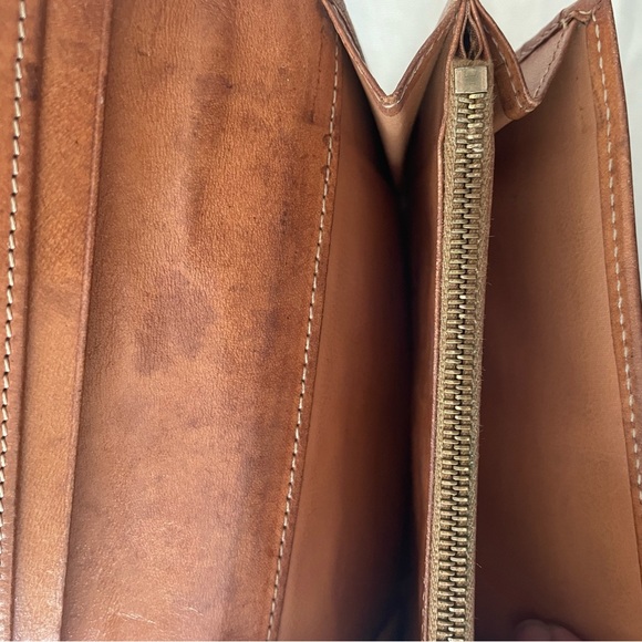 Celine Brown Logo Print Wallet Bag - Picture 5 of 7